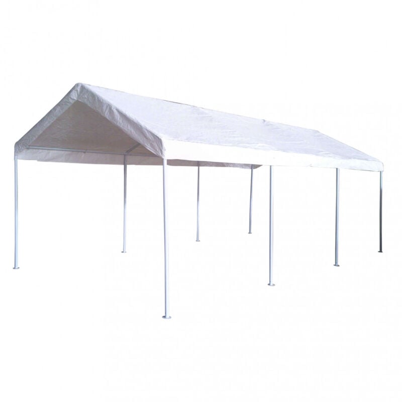 Gazebo per auto 3x6 in acciaio,poliestere - thesi