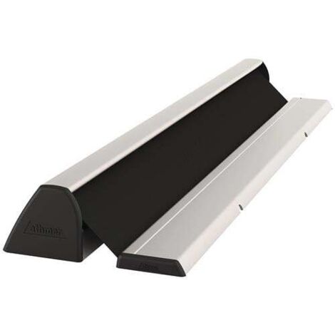 athmer Fingerschutzprofil NR-32 UniSafe L.1925mm BG silberf.Rollo schwarz - 5-901-1925-2109