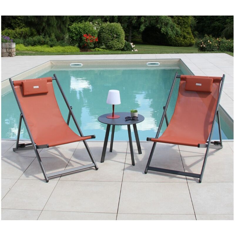 Athos - Salon détente - 2 places - Terracotta