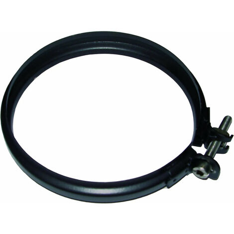 Ati - Fascetta Di Bloccaggio Ø120 Per Tubi Inox Nero