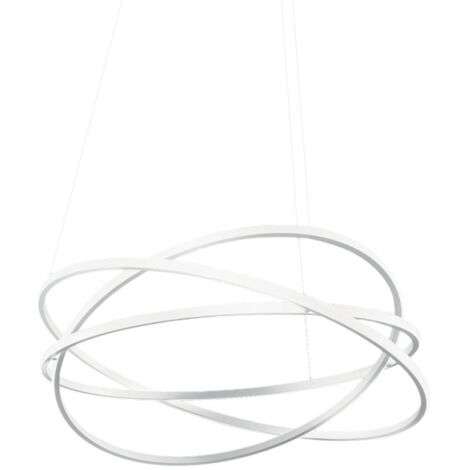 ATIA S/M - LAMPADARIO A SOPSENSIOE BIANCO LED 3000K 7500LM 100W D.80CM DIMMERABILE