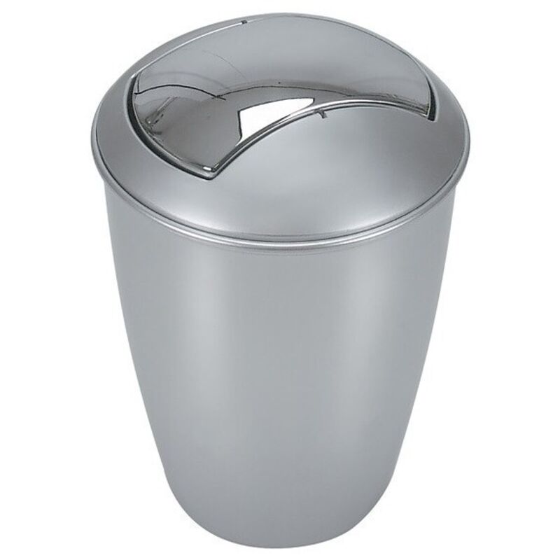 Poubelle à bascule pp atlanta 5L Argenté Spirella