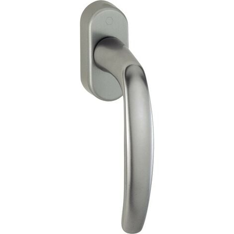 Atlanta Secustik 0530/US952 Maniglia a ribalta HOPPE - Vite quadrata variofit 9/19mm 30/35mm - Aspetto alluminio acciaio inox F9 - 10804248