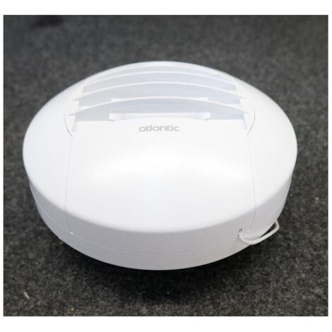 Atlantic – Bouche d'extraction autoréglable WC 125mm – Débit 5-30m³/h – Raccord sans fût pour installation simplifiée – Façade amovible - 5-30m3