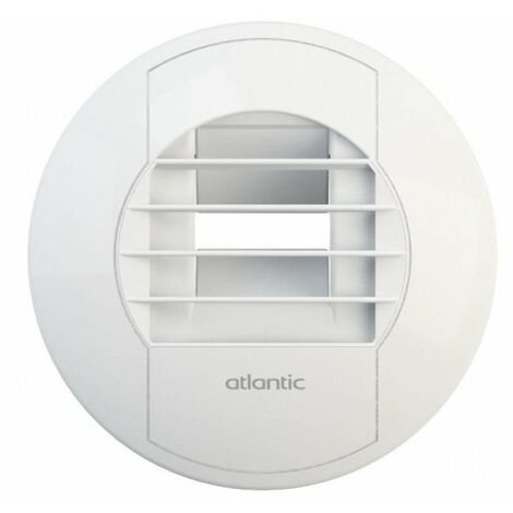 Atlantic – Bouche d'extraction VMC hygroréglable 178mm – Débit 10 à 45 m³/h – Manchon court pour parois minces – Activation automatique humidité