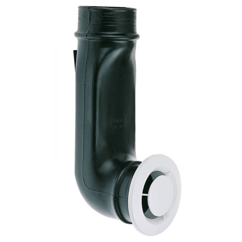 Atlantic – Bouche fixe d'extraction cuisine 422298 – Diamètre 125 mm – Manchon coudé en tôle – Conception anti-encrassement - GB 125 L
