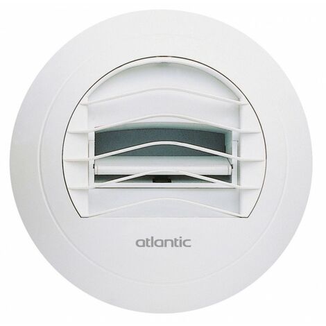 Atlantic – Bouche d'extraction autoréglable 125mm – Débit 15 m3/h – VMC tertiaire – Plastique avec joint – Installation facile