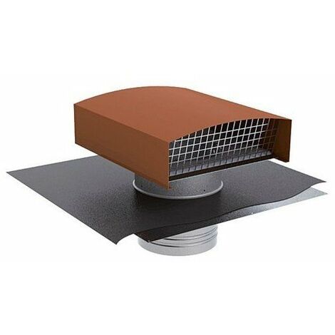 Atlantic – Chapeau de toiture pour sortie de conduit 160mm – Aluminium et acier galvanisé – Grillage anti-volatiles inclus – Étanchéité optimale