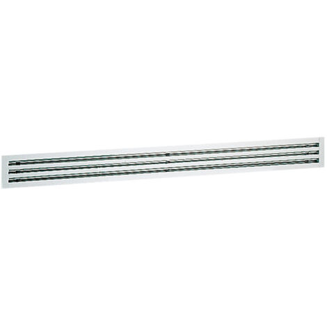 Atlantic – Diffuseur linéaire aluminium 4f – Jet d'air réglable 180° – Déflecteurs orientables – Pour ventilation VMC - NU 4 F LSD