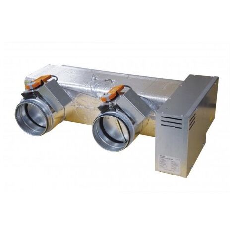 Atlantic Fujitsu – Plénum de régulation 2 registres motorisés Ø 160mm – Système Zone Control pour climatisation gainable – Dimensions 850x495x260mm