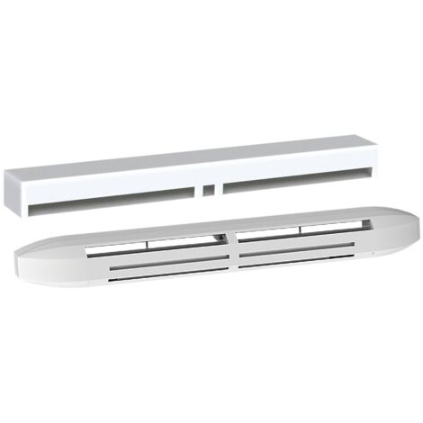 Atlantic – Grille aération VMC 423469 – Entrée d'air hygroréglable acoustique – Débit 5 à 45 m³/h – Isolement 42 dB – Installation simplifiée