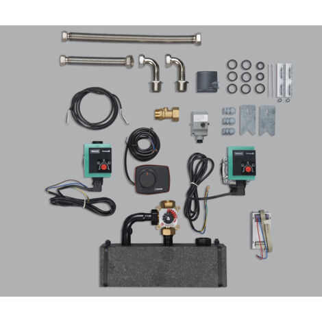 Atlantic – Kit de raccordement hydraulique 3 voies pour chaudière – Gestion circuit sur vanne ou 2 circuits – 12 kg – 74734
