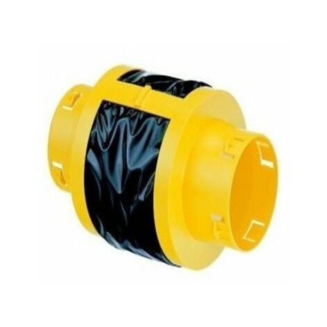 Atlantic – Piège à son compact 80mm – Atténuation acoustique jusqu'à 10 dB(A) – Raccord mâle/mâle – Pour cuisines et sanitaires