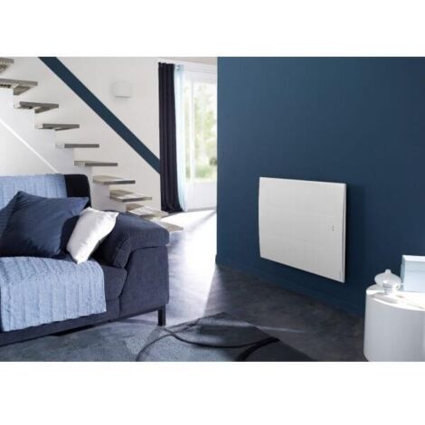 Atlantic – Radiateur à inertie horizontal 750W en aluminium – Façade chauffante réactive – Connecté Cozytouch – 503907