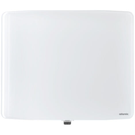 Atlantic – Radiateur à inertie verre connecté 1900W blanc brillant – Connectivité Cozytouch – Dimensions 1230x585x115mm – 507655