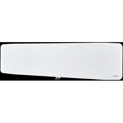 Atlantic – Radiateur à inertie verre connecté plinthe 1500W – Corps en fonte – Connectivité Cozytouch – Dimensions 1320 x 300 x 115 mm – 507658