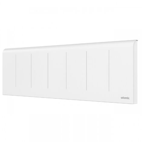 Radiateur connecté à inertie horizontal blanc 1500W ATLANTIC