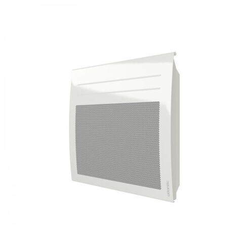 Atlantic – Radiateur soufflant rayonnant 500W blanc – Installation murale – Corps en aluminium – Programmable avec application – 425422