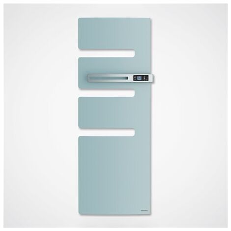 Atlantic – Sèche-serviettes électrique connecté 1750W – Soufflerie intégrée – Mat à droite – Commande digitale – Technologie 3CS pour chaleur rapide