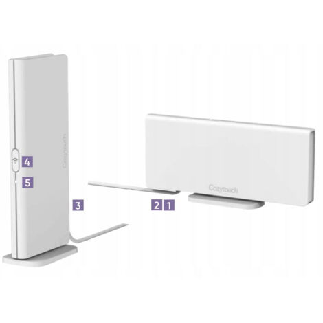 Atlantic – Thermostat radiateur électrique COZYTOUCH 2 – Contrôle via smartphone – Compatible avec radiateurs non connectés – 2449