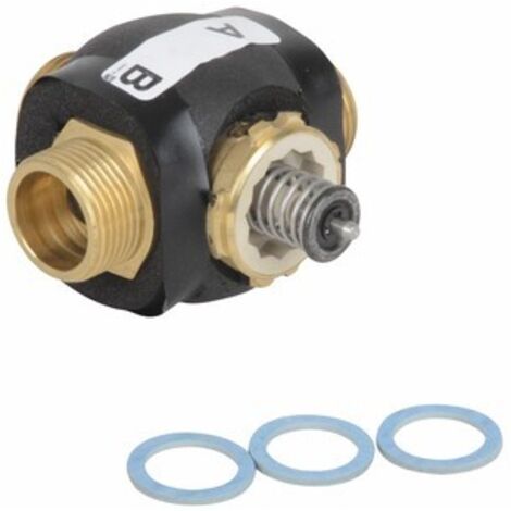 Atlantic – Vanne chauffage central avec isolant – Filetage plomberie 1" – Compatible avec modules hydrauliques Alfea – Installation par professionnel recommandée
