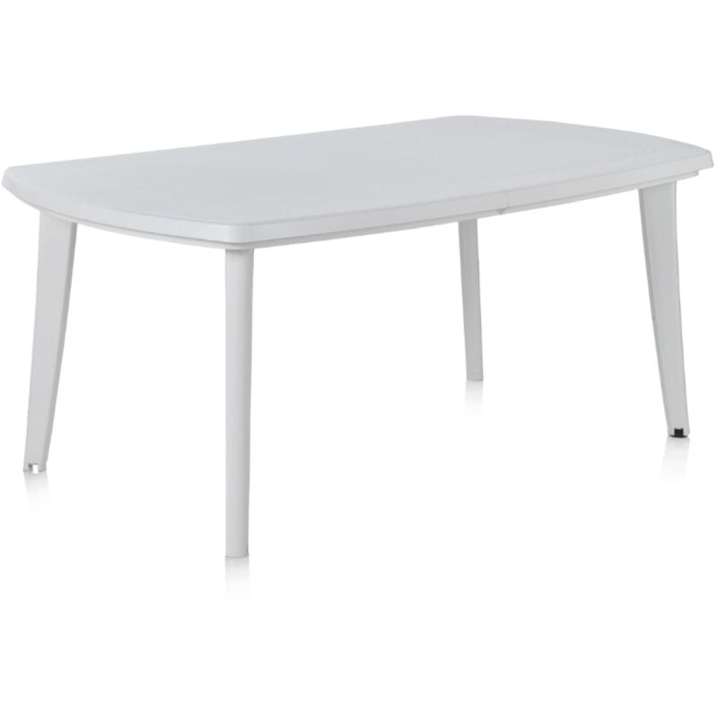 Concept-usine - atlantica - Table extensible 4 à 8 places blanche 170x90x73