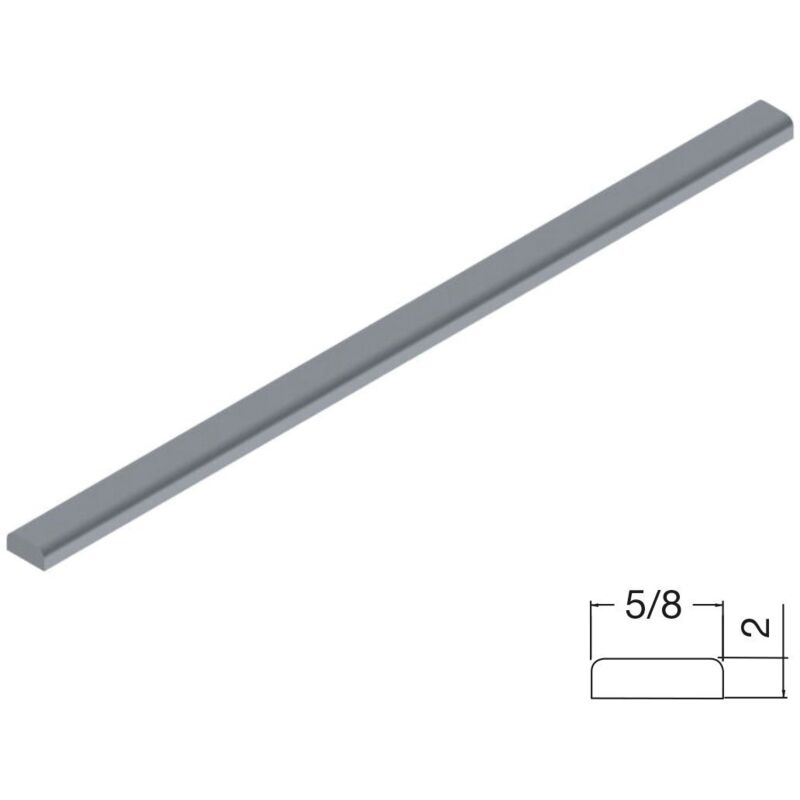 

Atlantico Kit 3 Perfiles Decor.Adhes.5X2 mm Acab.Plata 3Mts - Cromo Mate