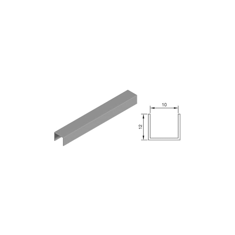 

Atlantico Kit EmbellecedorU U10 Lacado Negro Mate 1X2Mts - Lacado Negro Mate
