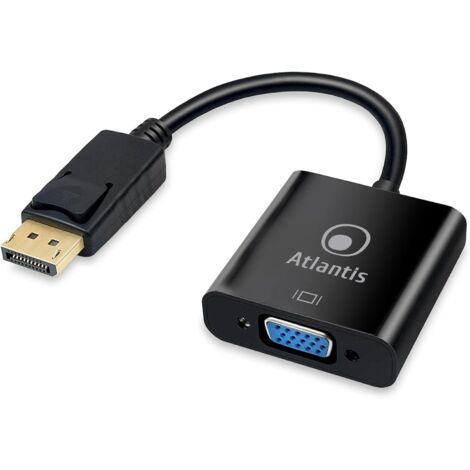 Atlantis Land A04-DPVGA cavo e adattatore video 0,2 m VGA (D-Sub) DisplayPort Nero