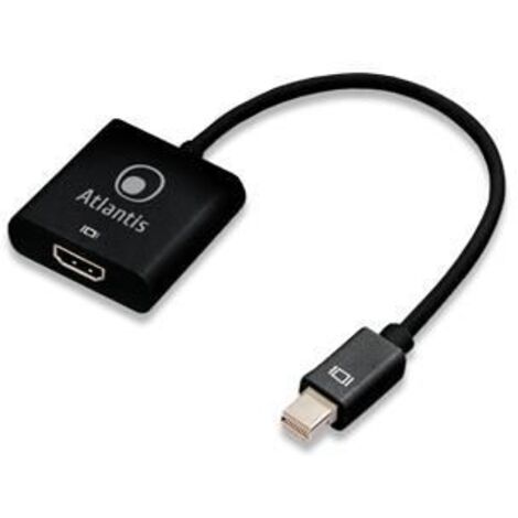 Atlantis Land A04-MINIDPHDMI cavo e adattatore video 0,2 m Mini DisplayPort HDMI tipo A (Standard) Nero