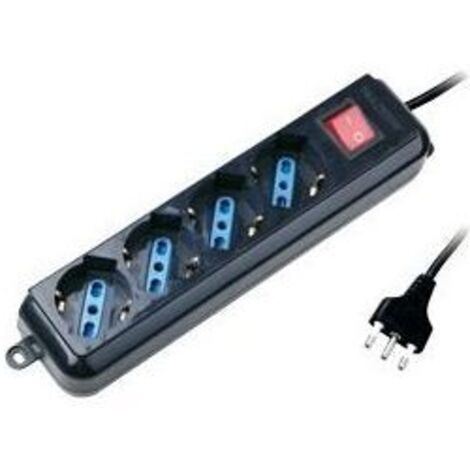Atlantis Multipresa 4 Porte Nero