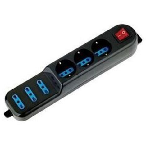 Atlantis Multipresa 6 Porte Nero