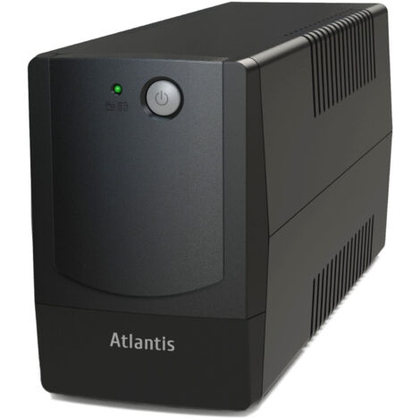 Atlantis OnePower PX800 Gruppo di Continuità 800VA 400W AVR 3 stadi 4 Prese IEC Nero