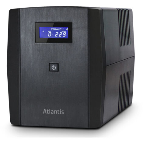 Atlantis OnePower S1501 UPS Line Interactive 1500VA 900W AVR Gruppo di Continuità Nero