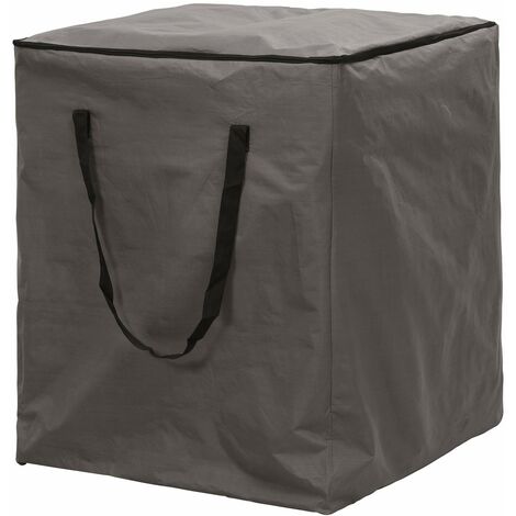 ATLANTIS Outdoor Copertura Protettiva e Borsa Sacca di Protezione per Cuscini per Sedie/Panche da Giardino Grigio 75 x 75 x 90 cm Certificato TÜV Rheinland Resistente alle Intemperie