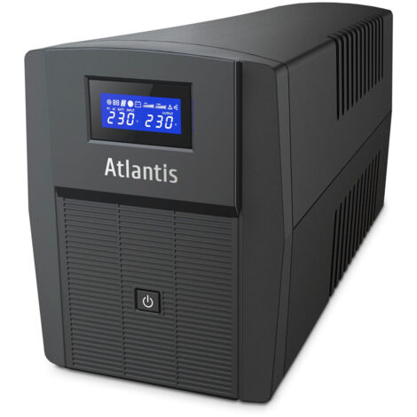 Atlantis UPS A03-HP2003 Onda Sinusoidale Pura 1500VA 900W 3 Prese IEC 2 Schuko