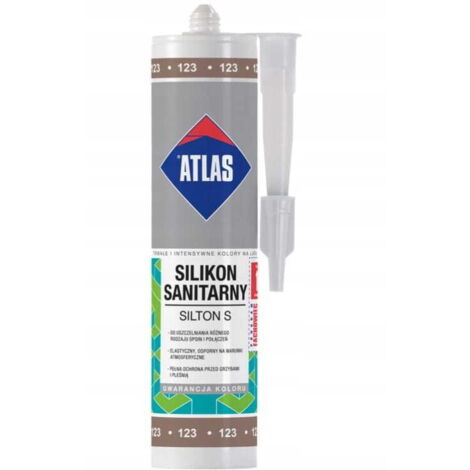 Atlas Flexibles Sanitärsilikon 280 ml Hellbraun S123
