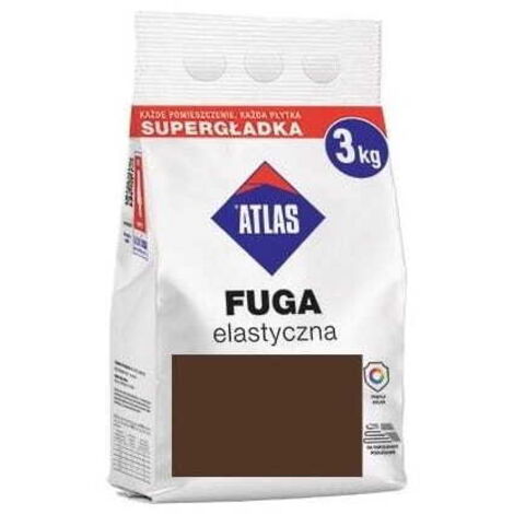 Atlas lechada flexible 3 kg marrón oscuro