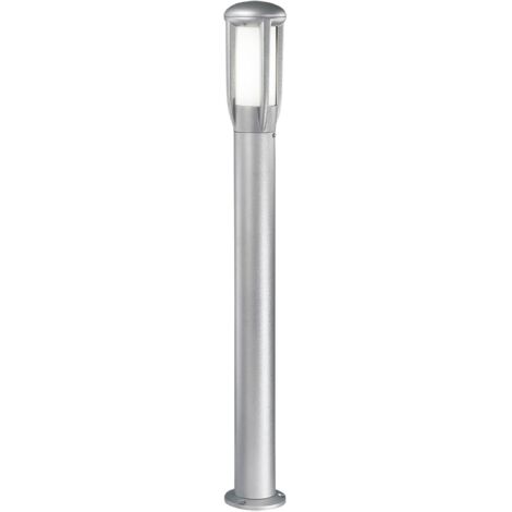 ATLAS Paletto da terra per giardino IP65 - Bollard Grigio con attacco E27 per lampadine LED - Struttura in alluminio pressofuso - Rossini Group