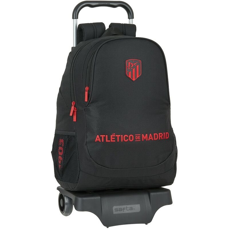 

Atlticomadrid - Atlético Madrid Mochila Escolar con Ruedas Atlético Madrid Negro