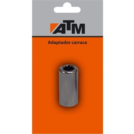 ATM 181001 - B-Adaptador Hembra 1/4´x1/4´x25-Bl. Guía x Cabeza x Largo - 3/8" x 1/4" x 25 mm