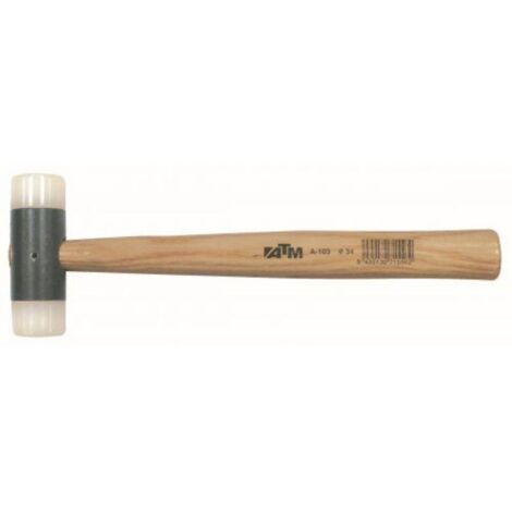 atm-a102-maza de nylon mango madera (diametro  28 mm 270x80 mm)