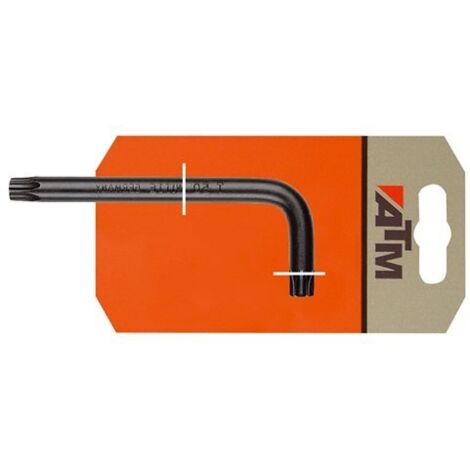 ATM - Llave Torx larga acodada en blister Punta x Largo - T10 x 65 mm