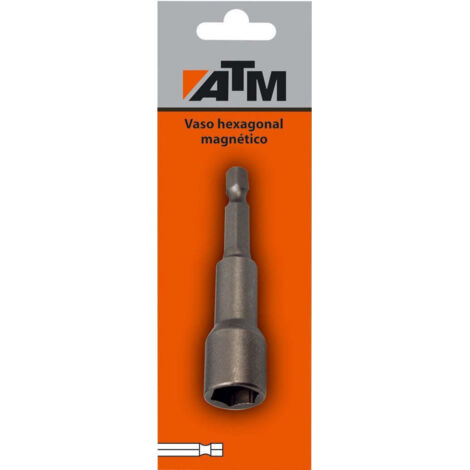 ATM Llaves & Vasos Vaso hexagonal magnético 1/4" en blister individual - herramienta profesional duradera, calidad garantizada, envío en 24h