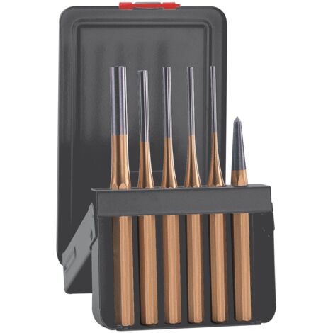 ATM PERCUSIÓN 425161D JUEGO DE 5 BOTADORES CILÍNDRICOS DE 150 MM + 1 GRANETE DE 120 MM SERIE DORADA