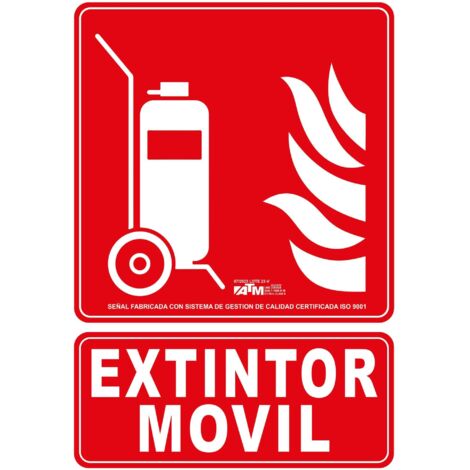 ATM Señalización ASB030 - Señal carro extintor PVC clase B - herramienta profesional duradera, calidad garantizada, envío en 24h
