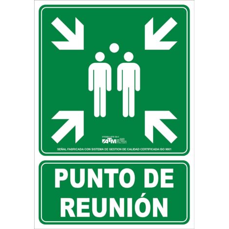 ATM Señalización ASB200 - Señal punto de reunión PVC clase B - herramienta profesional duradera, calidad garantizada, envío en 24h