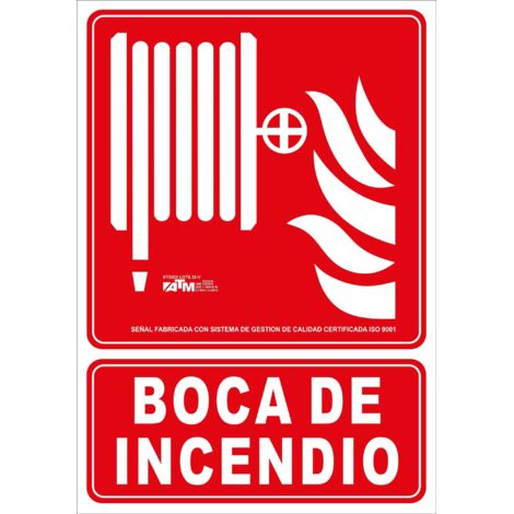 ATM Señalización Señal boca de incendio PVC - herramienta profesional duradera, calidad garantizada, envío en 24h