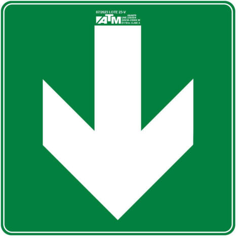 ATM Señalización Señal flecha bidirección derecha e izquierda PVC - herramienta profesional duradera, calidad garantizada, envío en 24h