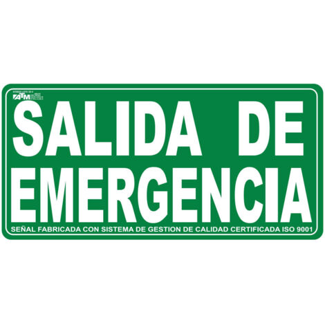 ATM Señalización Señal salida de emergencia PVC - herramienta profesional duradera, calidad garantizada, envío en 24h